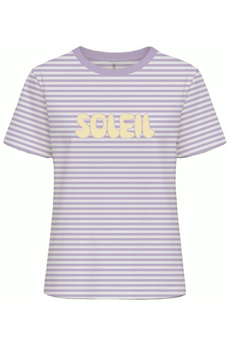 Only paarse dames t-shirt | Vooraanzicht