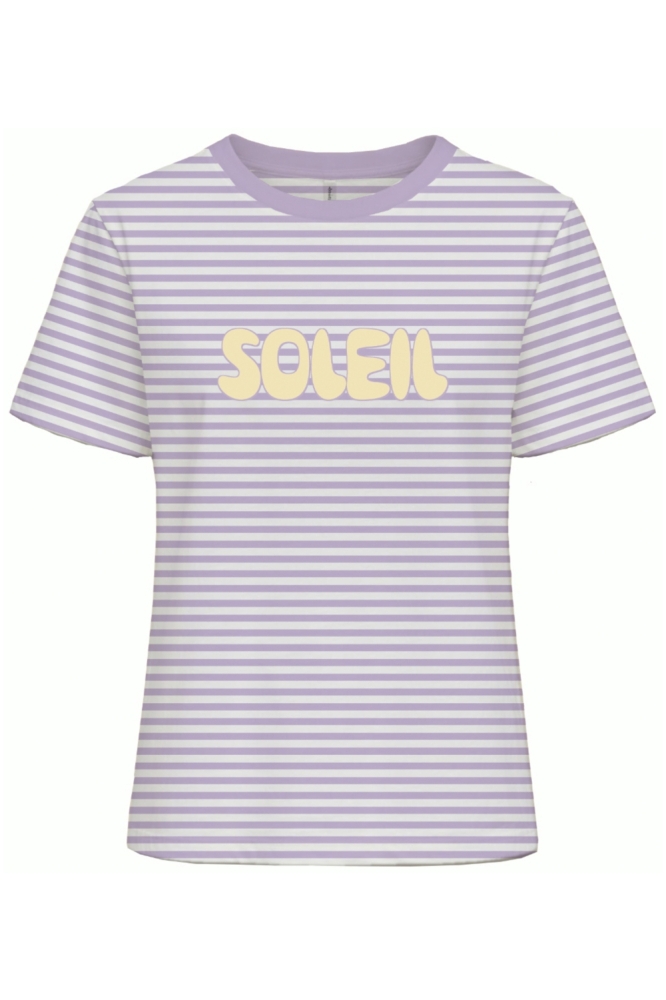 Only paarse dames t-shirt | Vooraanzicht