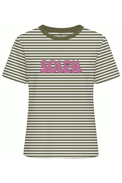 Only groene dames t-shirt | Vooraanzicht