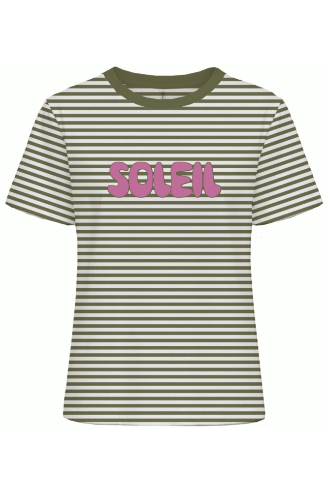 Only groene dames t-shirt | Vooraanzicht