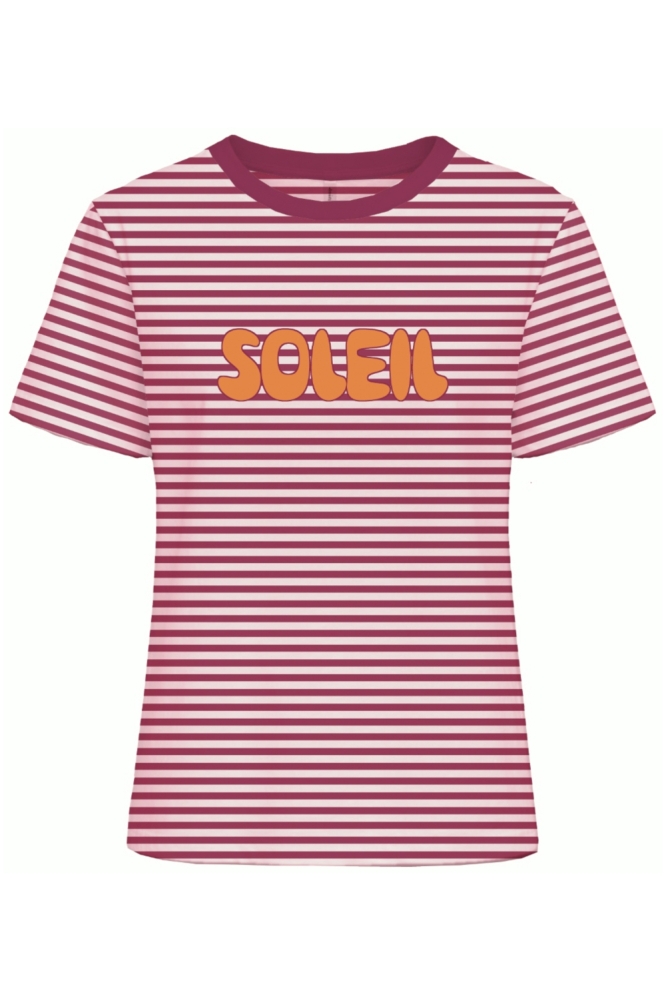 Only roze dames t-shirt | Vooraanzicht