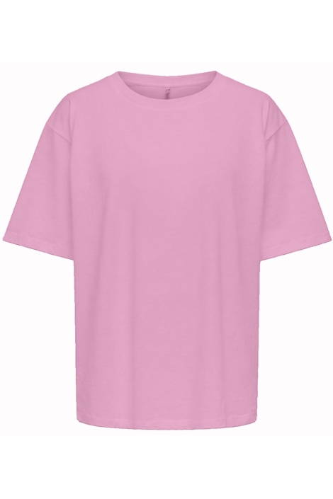 Only roze dames t-shirt | Vooraanzicht
