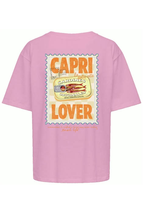 Only roze dames t-shirt | Achteraanzicht