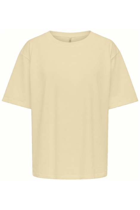 Only gele dames t-shirt | Vooraanzicht
