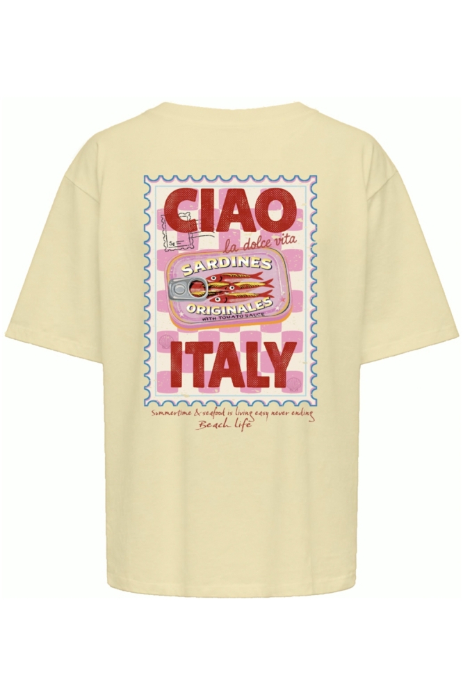 Only gele dames t-shirt | Achteraanzicht