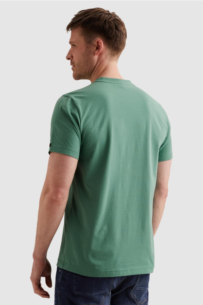 PME legend groene heren t-shirt | Model achteraanzicht
