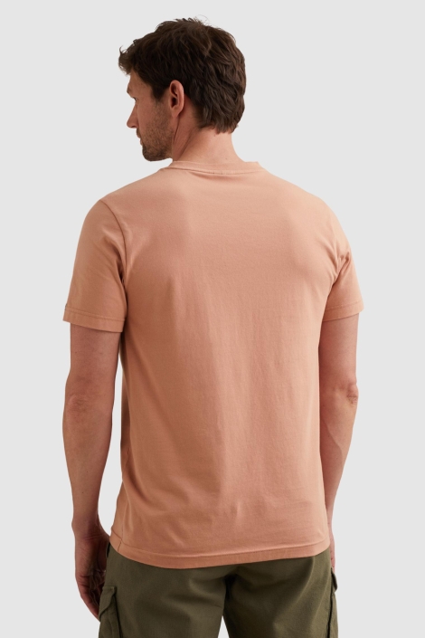 PME legend oranje heren t-shirt | Model achteraanzicht