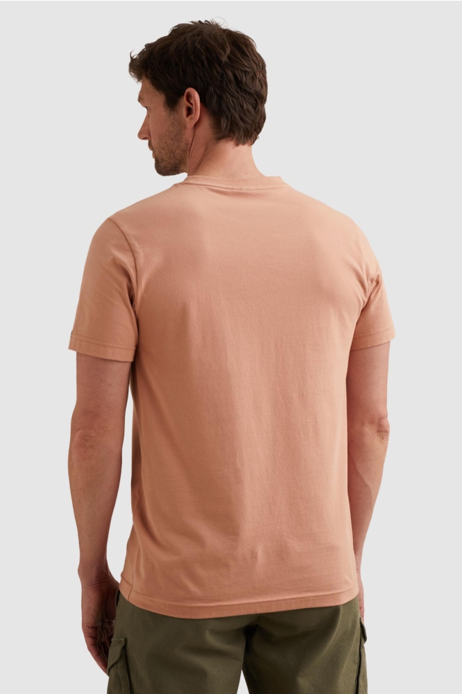 PME legend oranje heren t-shirt | Model achteraanzicht