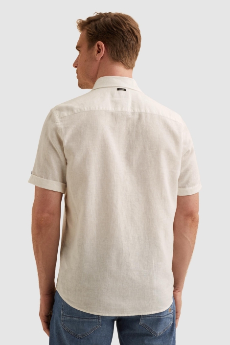 Vanguard witte heren overhemd | Model achteraanzicht