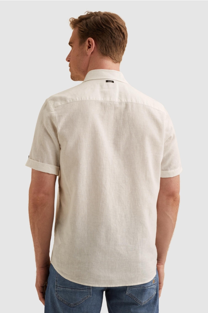 Vanguard witte heren overhemd | Model achteraanzicht