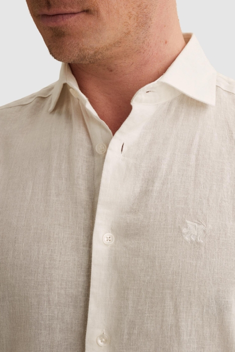 Vanguard witte heren overhemd | Close up
