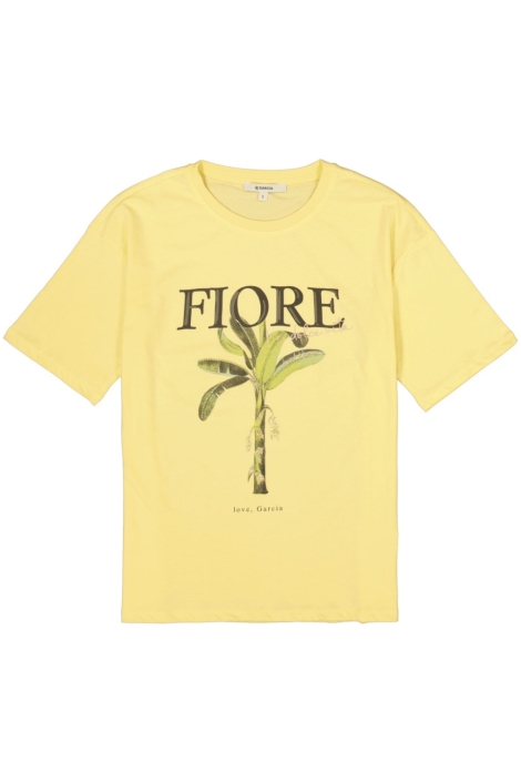 Garcia gele dames t-shirt | Vooraanzicht