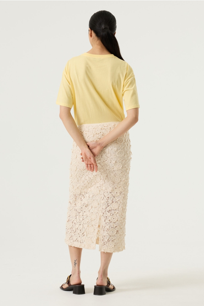 Garcia gele dames t-shirt | Model