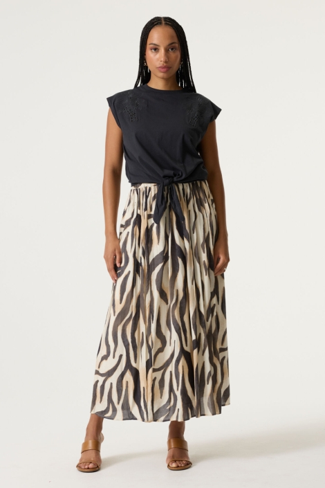 Garcia grijze dames t-shirt | Model