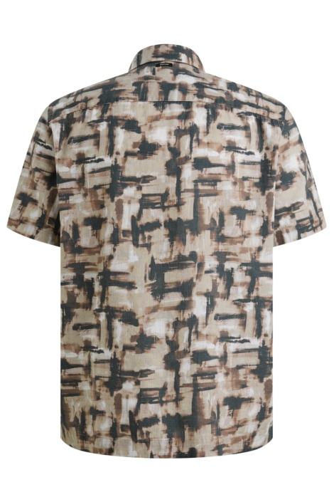 Vanguard beige heren overhemd | Achteraanzicht