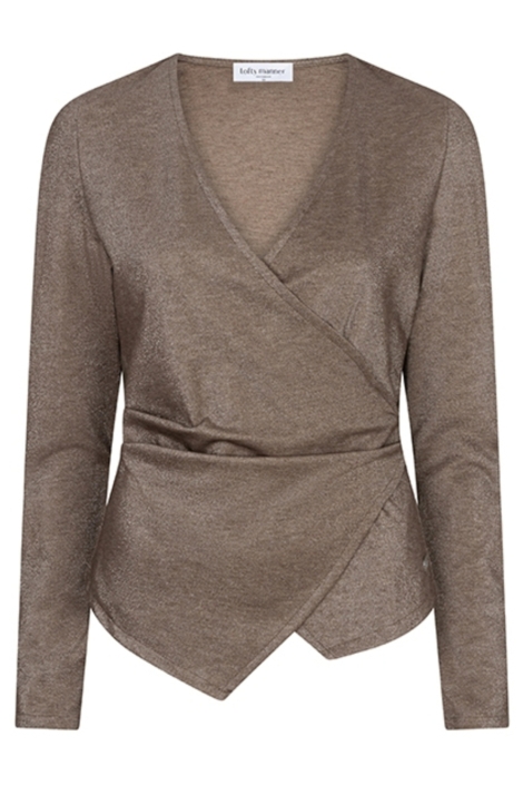 Lofty Manner bruine dames top | Vooraanzicht