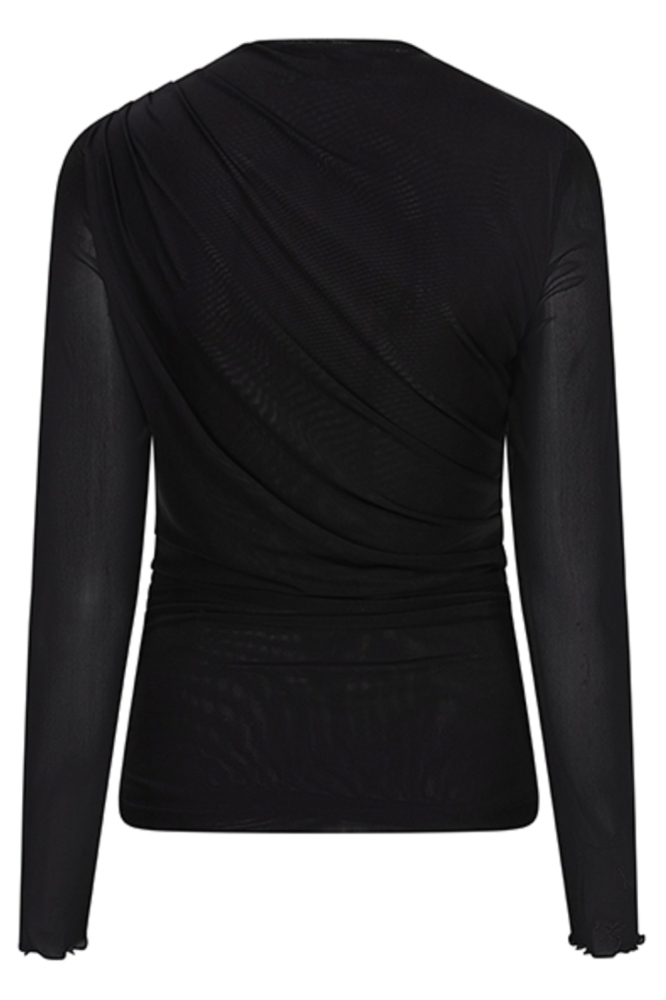 Lofty Manner zwarte dames top | Achteraanzicht