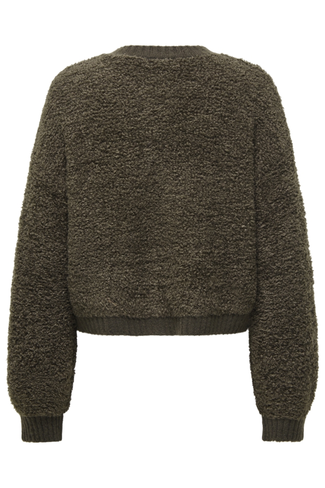 Jacqueline de Yong groene dames vest | Achteraanzicht