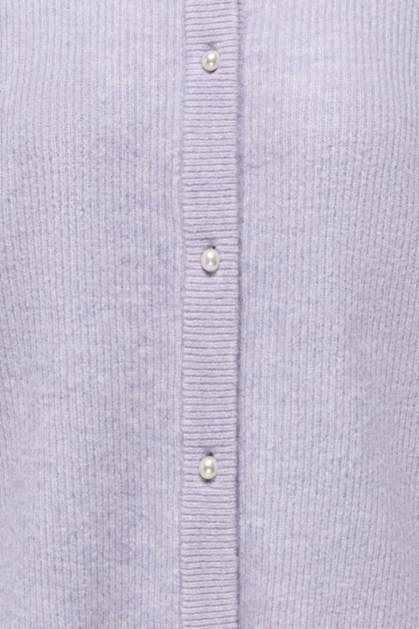 Jacqueline de Yong paarse dames vest | Close up