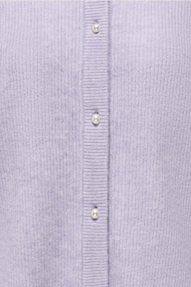 Jacqueline de Yong paarse dames vest | Close up