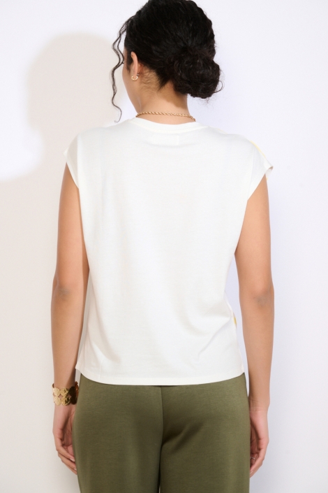 LolaLiza witte dames top | Model achteraanzicht