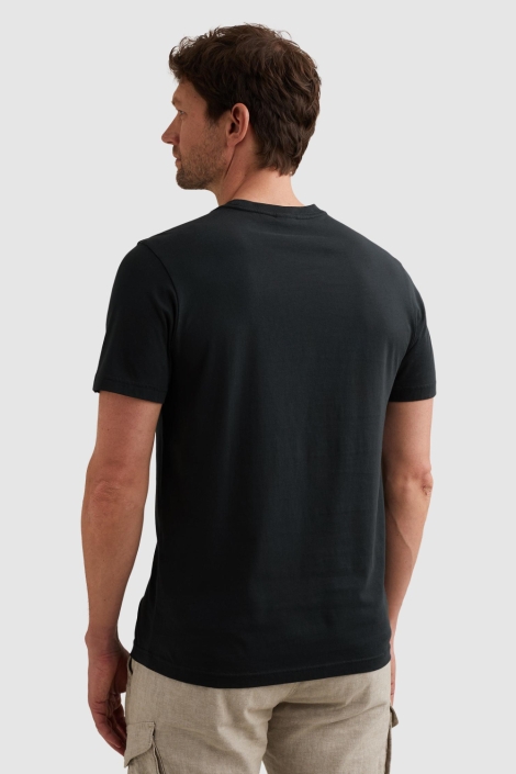 PME legend blauwe heren t-shirt | Model achteraanzicht