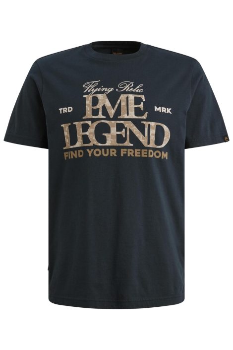 PME legend blauwe heren t-shirt | Vooraanzicht