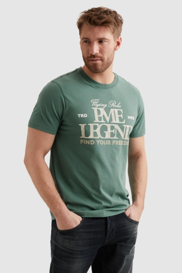 PME legend T-shirt T SHIRT VAN JERSEY MET GROOT ARTWORK PTSS2604596 6053