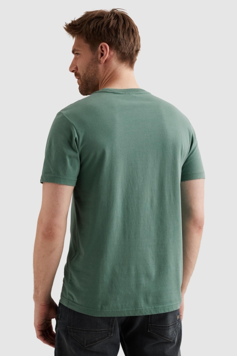 PME legend groene heren t-shirt | Model achteraanzicht