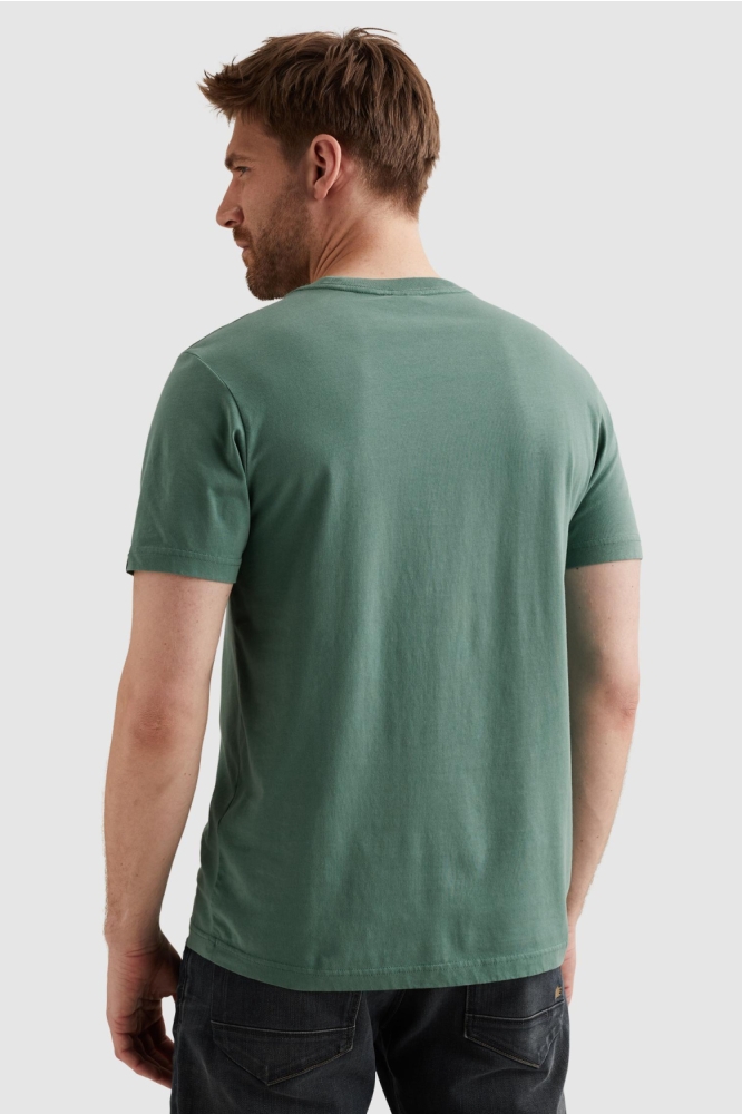 PME legend groene heren t-shirt | Model achteraanzicht