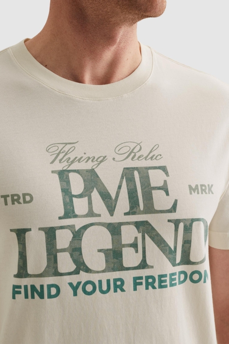 PME legend witte heren t-shirt | Close up