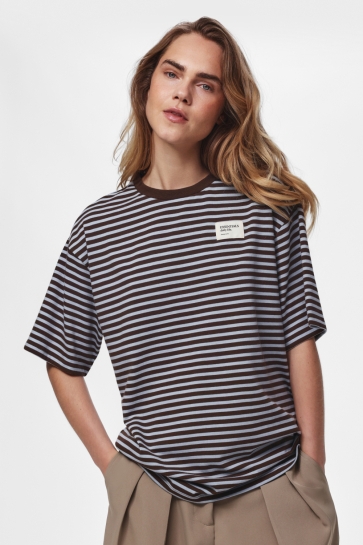 Pieces T-shirt PCSADIE SS T-SHIRT JRS D2D 17170393 Hot Fudge/CASHMERE B