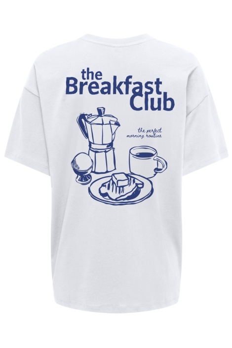 Only witte dames t-shirt | Achteraanzicht