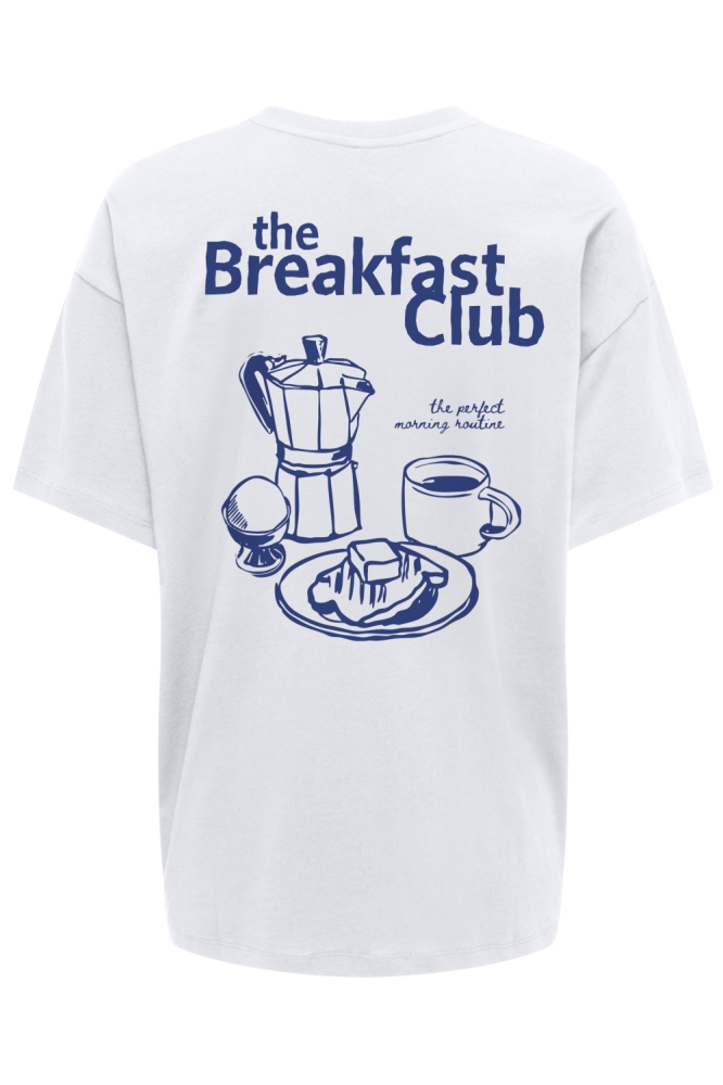 Only witte dames t-shirt | Achteraanzicht