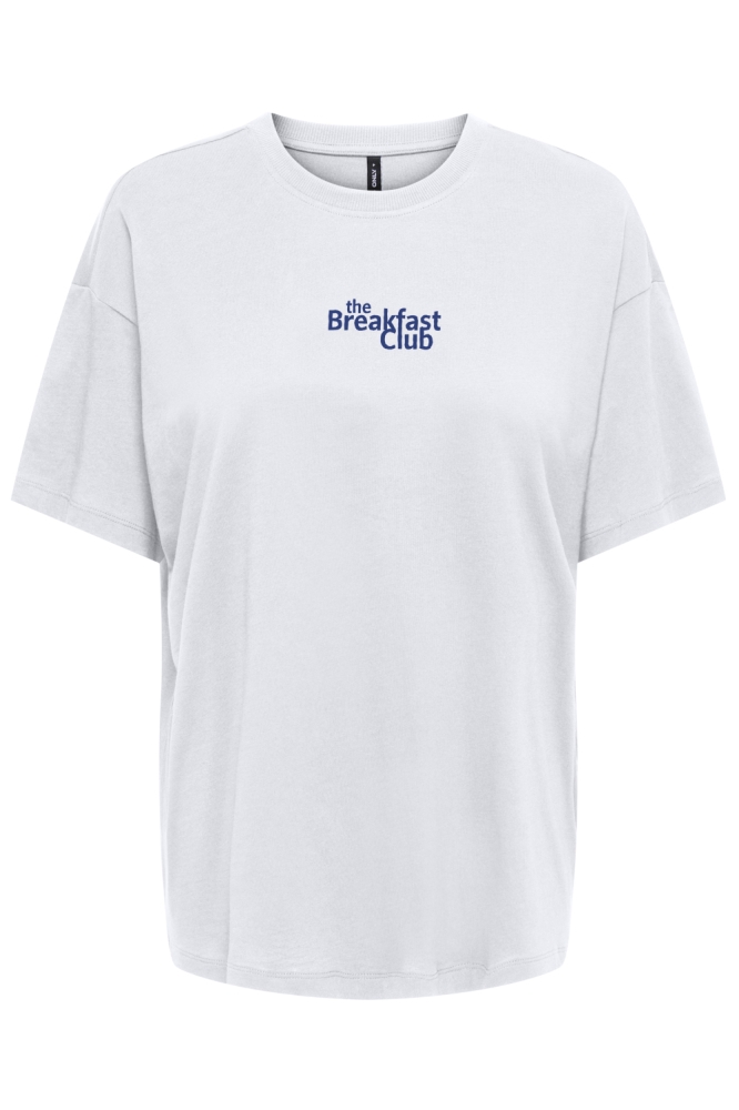 Only witte dames t-shirt | Vooraanzicht