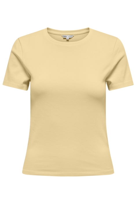 Only gele dames t-shirt | Vooraanzicht