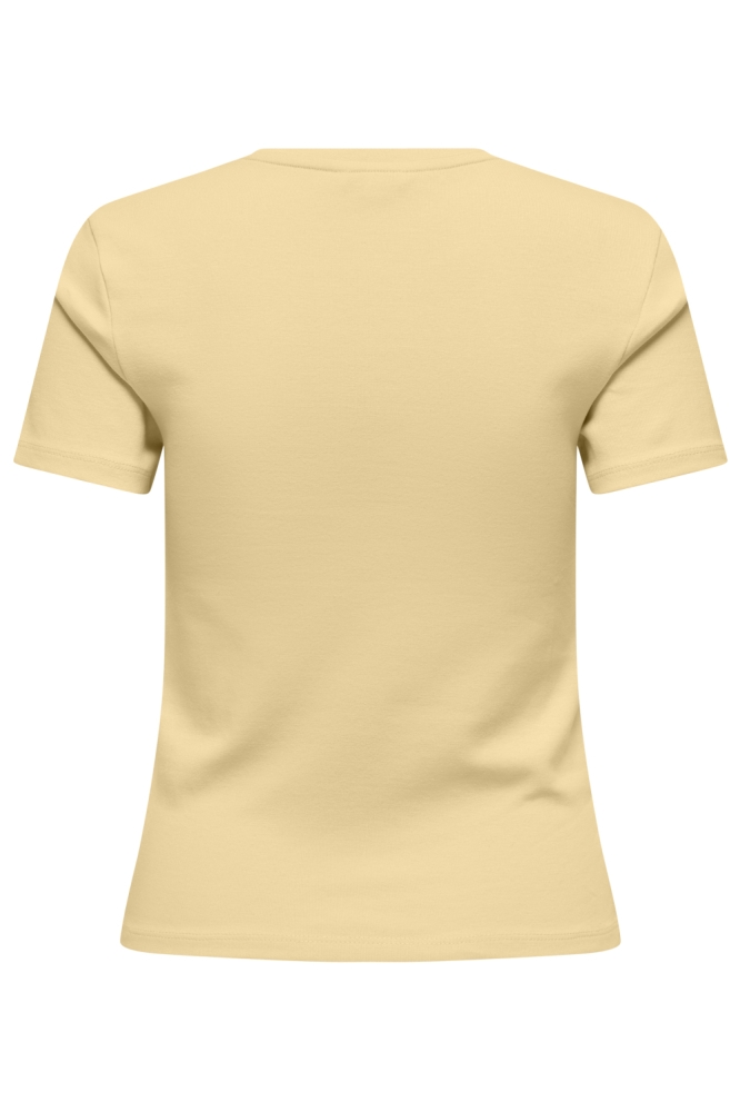Only gele dames t-shirt | Achteraanzicht