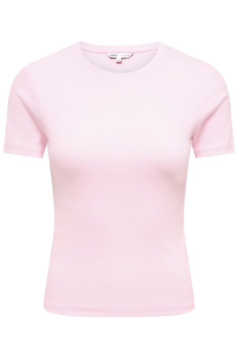 Only roze dames t-shirt | Vooraanzicht