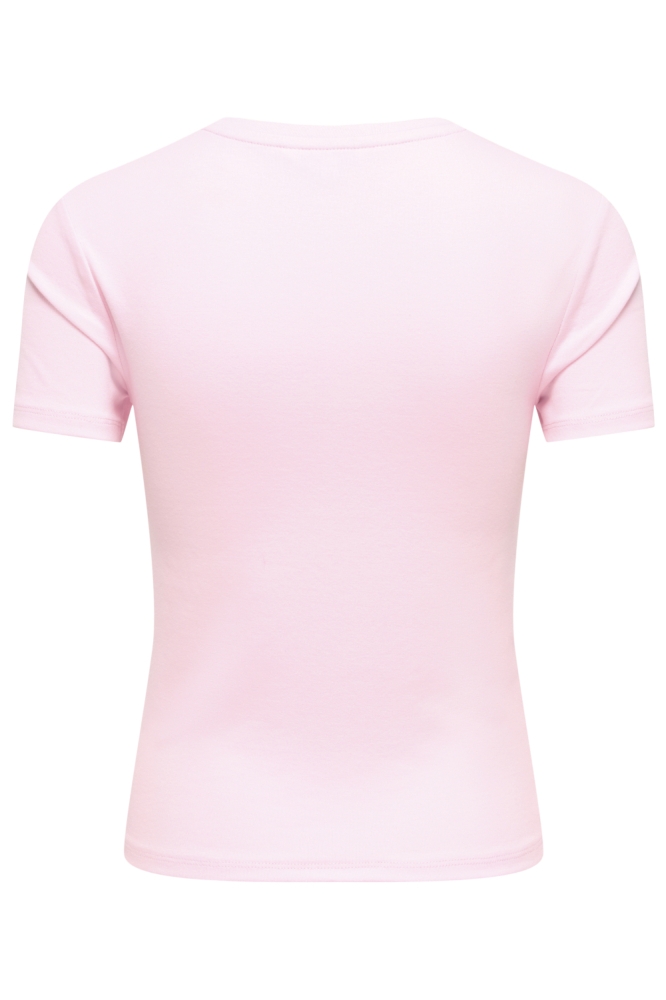 Only roze dames t-shirt | Achteraanzicht