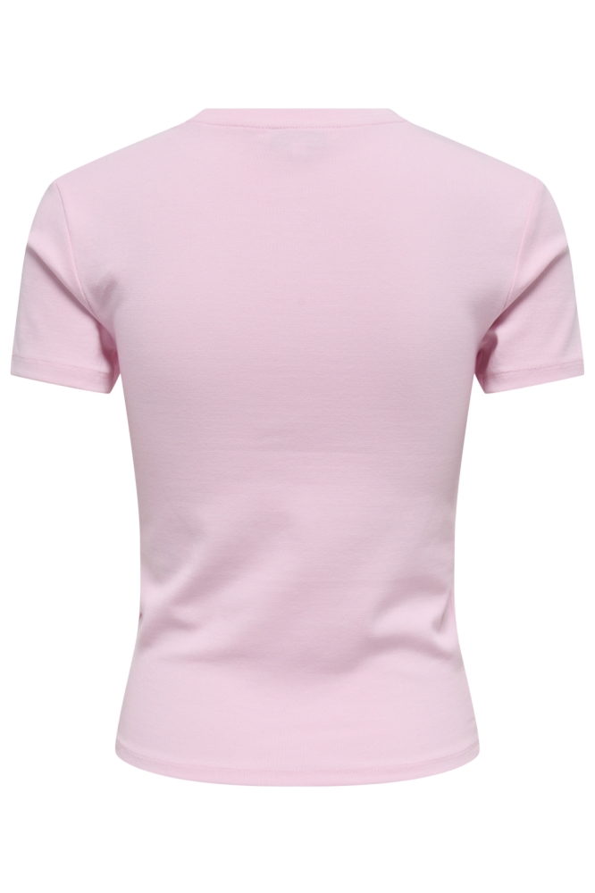Only roze dames t-shirt | Achteraanzicht