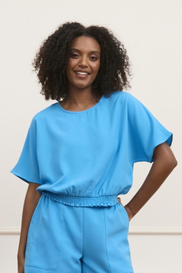 Lofty Manner T-shirt TOP SABRINA QE06 1 400 blue