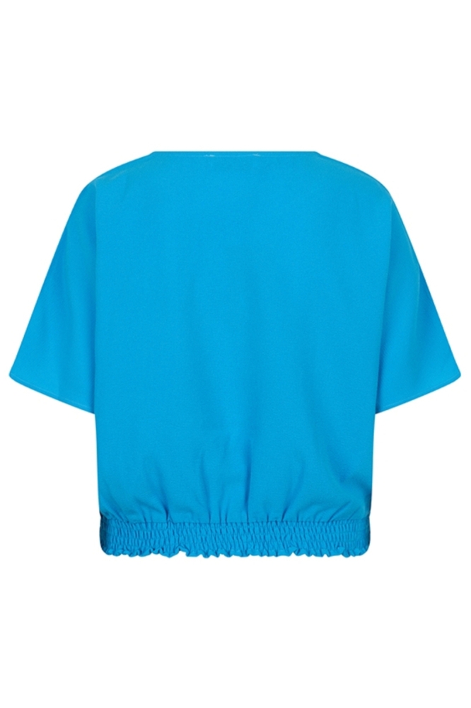 Lofty Manner blauwe dames t-shirt | Achteraanzicht