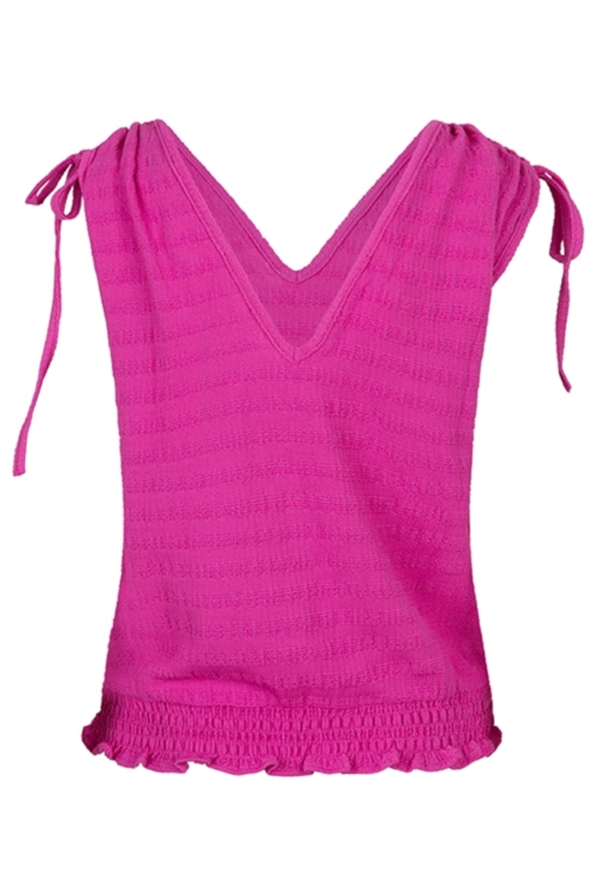 Lofty Manner roze dames top | Achteraanzicht