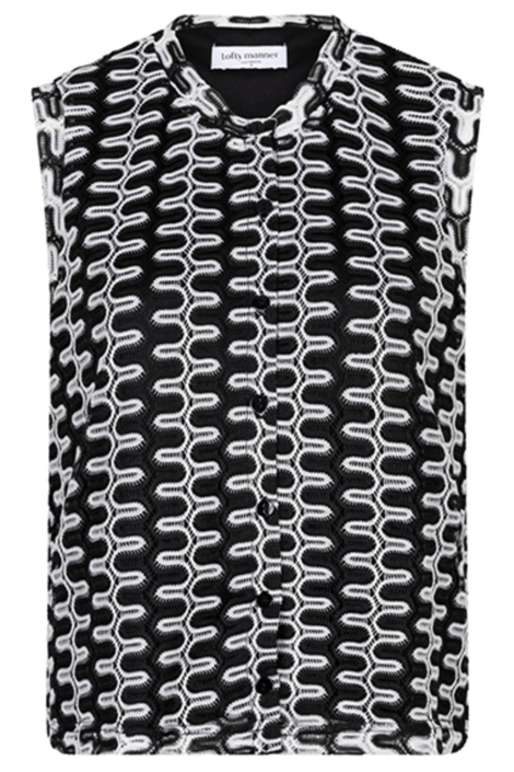 Lofty Manner zwarte dames top | Vooraanzicht