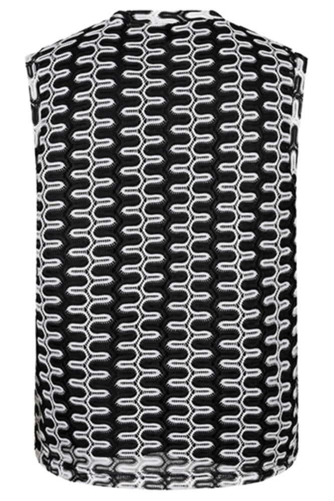 Lofty Manner zwarte dames top | Achteraanzicht