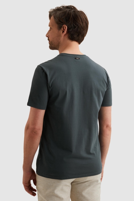 Vanguard blauwe heren t-shirt | Model achteraanzicht