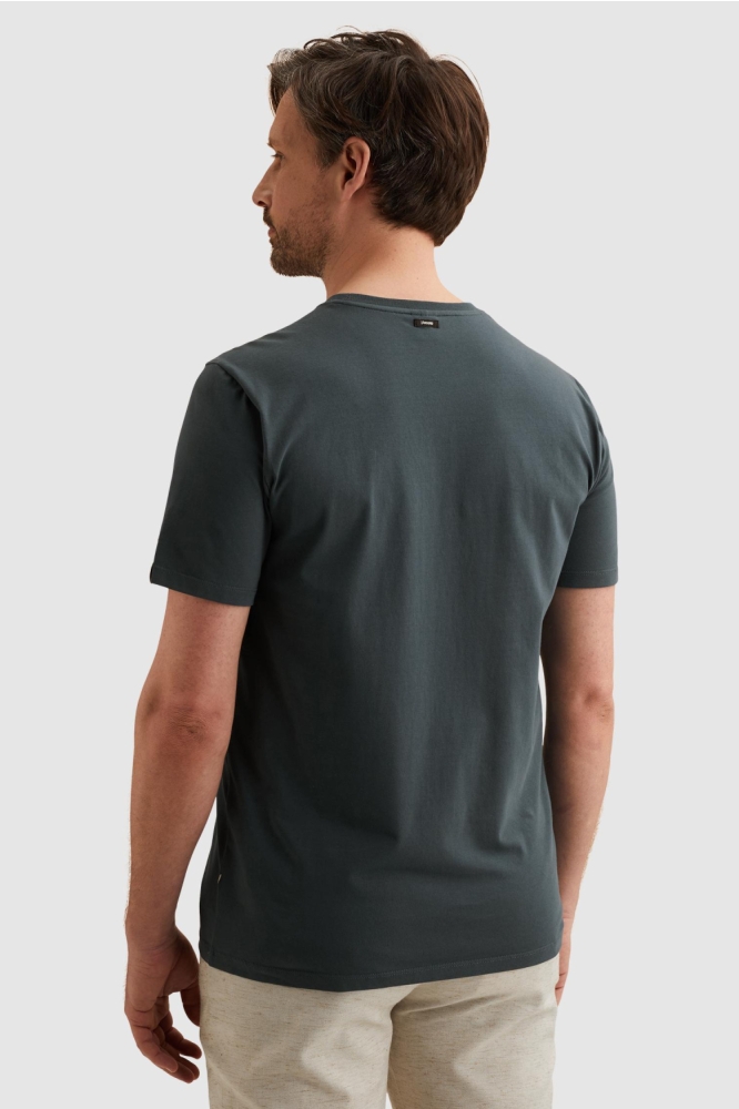 Vanguard blauwe heren t-shirt | Model achteraanzicht