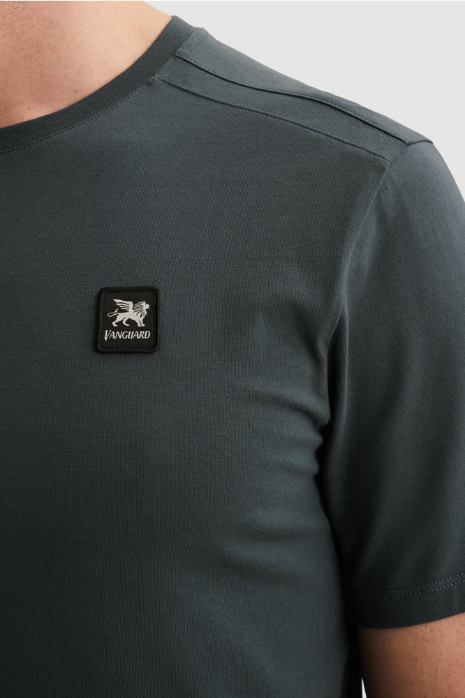 Vanguard blauwe heren t-shirt | Close up