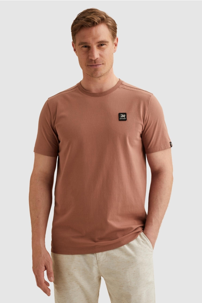 Vanguard koperen heren t-shirt | Model vooraanzicht