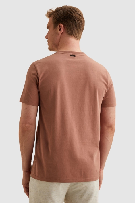 Vanguard koperen heren t-shirt | Model achteraanzicht